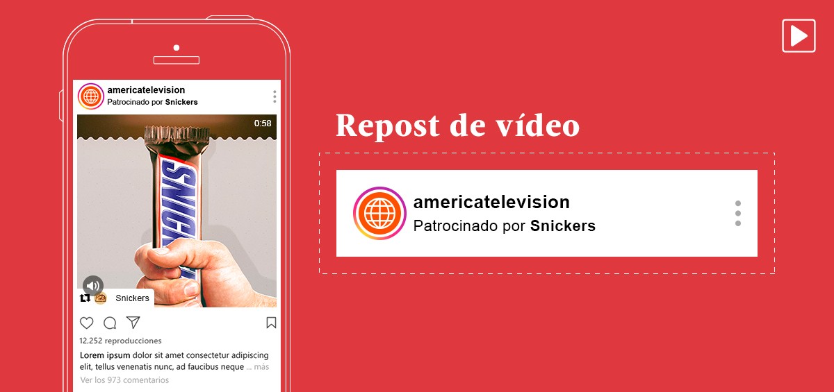 Instagram transmision repost de videos